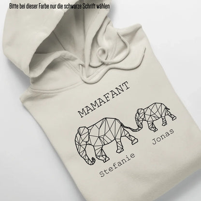 Mamafant - Bio Unisex Hoodie *personalisierbar* Cruiser Hoodie 2.0 ST ST Natural-Raw
