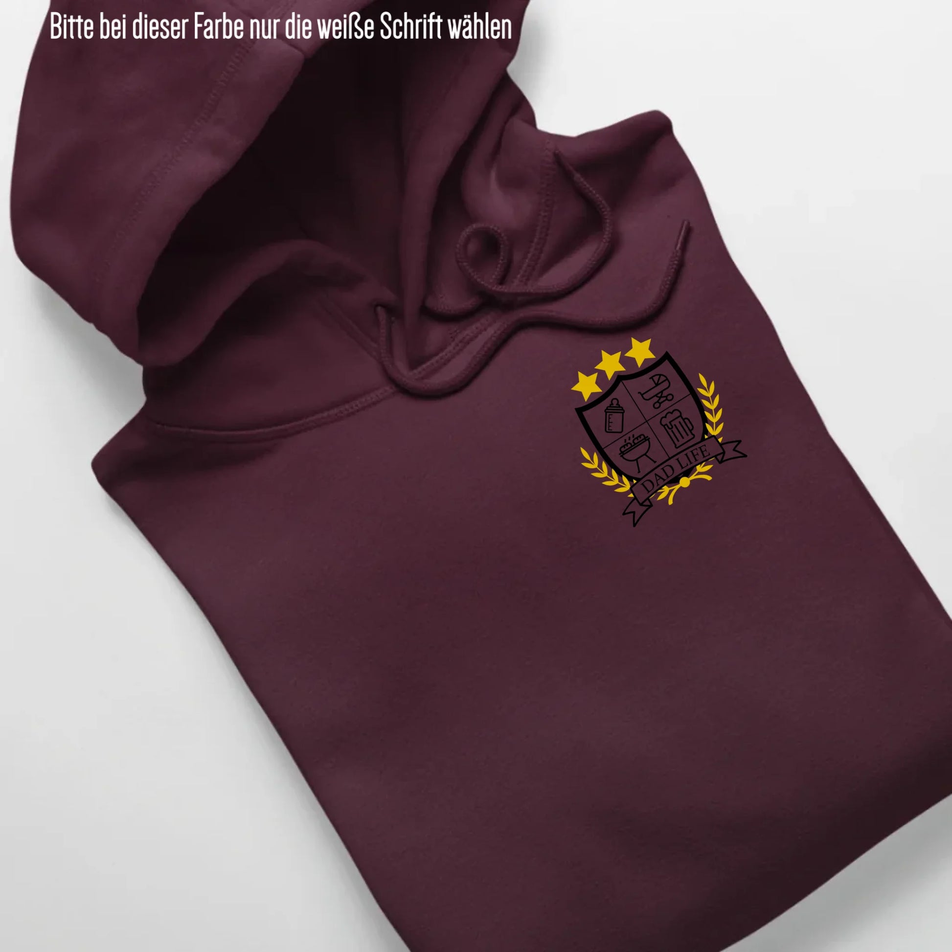 Dad/Mom Life Wappen - Bio Unisex Hoodie *personalisierbar* Cruiser Hoodie 2.0 ST ST Burgundy