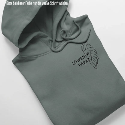 Löwen Papa Brusttasche - Bio Unisex Hoodie *personalisierbar (ohne Namen)* Cruiser Hoodie 2.0 ST ST Green-Bay