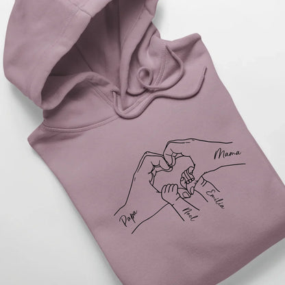 Family Love - Bio Unisex Hoodie *personalisierbar* Cruiser Hoodie 2.0 ST ST Lilac-Dream