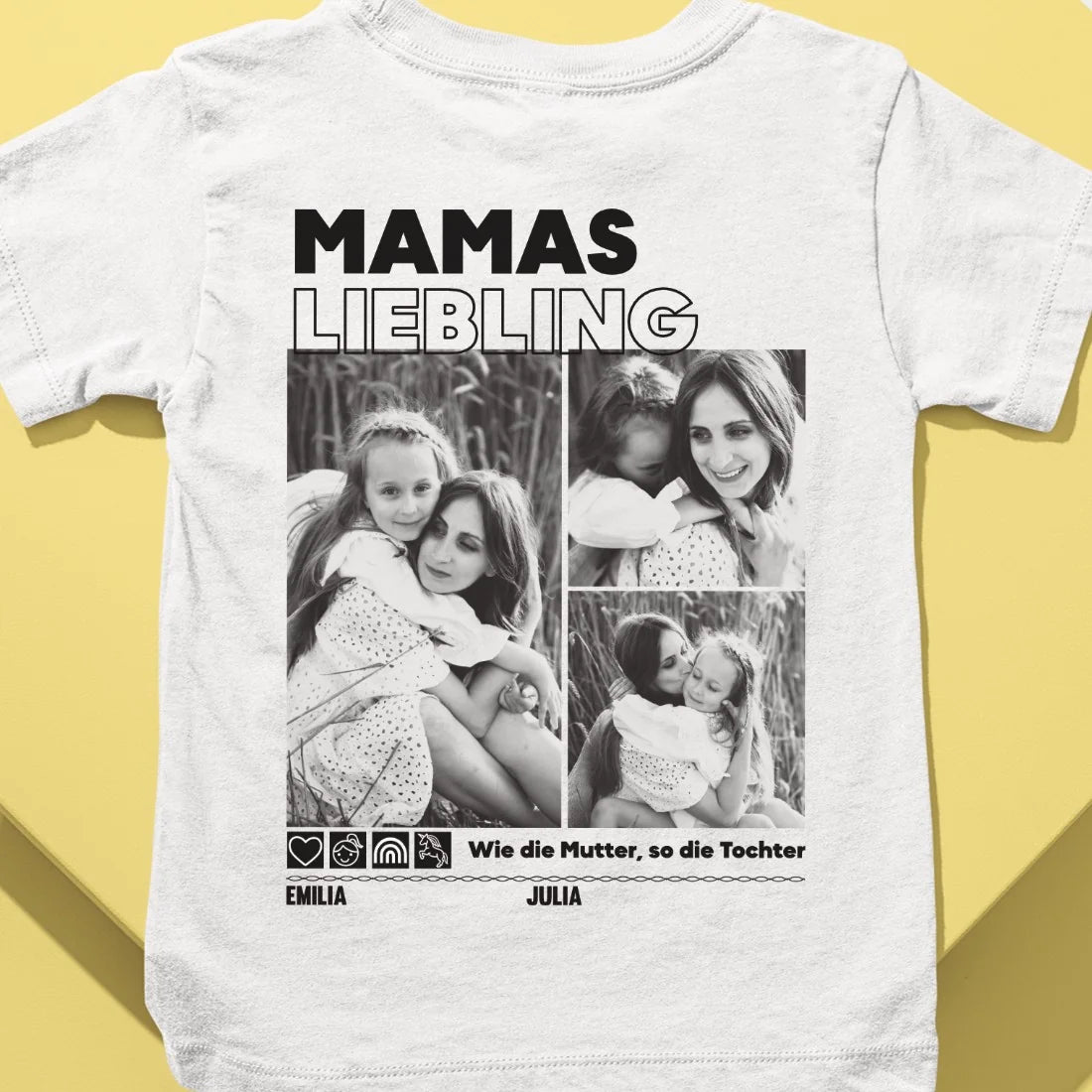 Papas/Mamas Junge/Mädchen - Bio Baby Shirt *personalisierbar mit Foto*