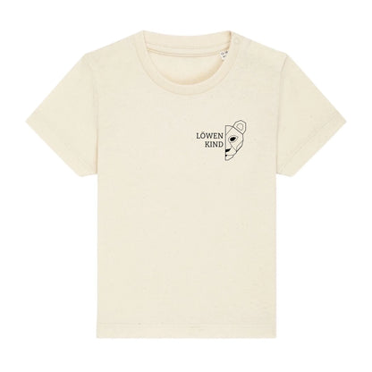 Löwen Baby Brusttasche - Bio Baby Shirt *personalisierbar (ohne Namen)* Baby Creator T-Shirt ST ST NEU Natural-Raw