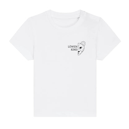 Löwen Baby Brusttasche - Bio Baby Shirt *personalisierbar (ohne Namen)* Baby Creator T-Shirt ST ST NEU White