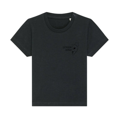 Löwen Baby Brusttasche - Bio Baby Shirt *personalisierbar (ohne Namen)* Baby Creator T-Shirt ST ST NEU Black