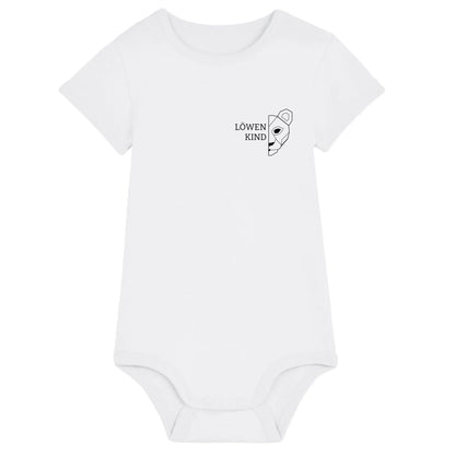 Löwen Baby Brusttasche - Bio Baby Body *personalisierbar (ohne Namen)* Baby Body ST ST White
