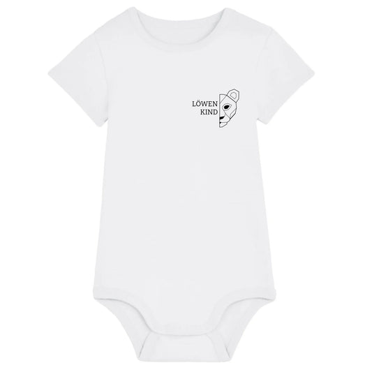 Löwen Baby Brusttasche - Bio Baby Body *personalisierbar (ohne Namen)* Baby Body ST ST White