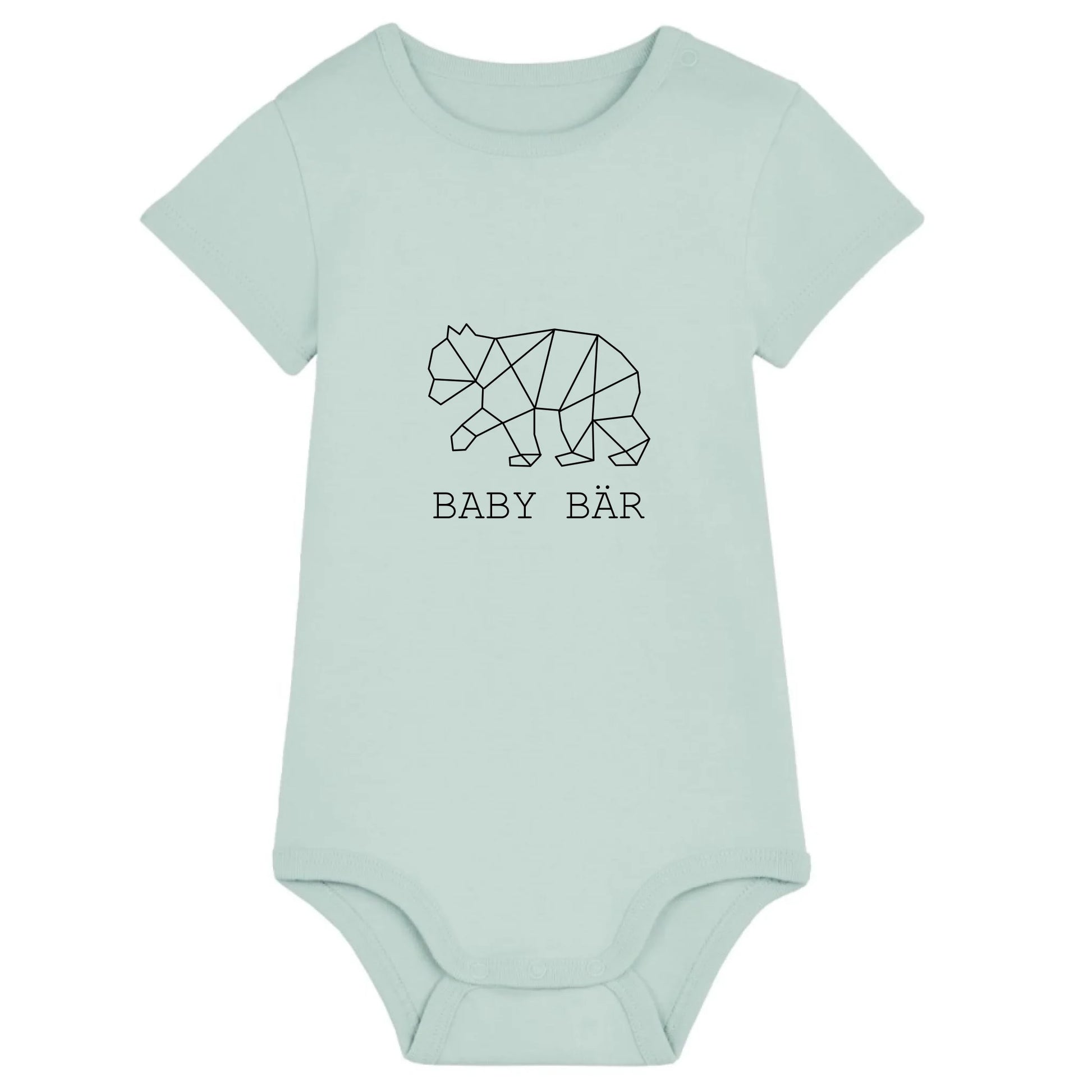 Baby Bär - Bio Baby Body *personalisierbar (ohne Namen)* Baby Body ST ST Caribbean-Blue
