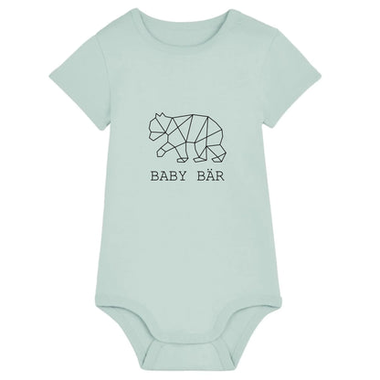 Baby Bär - Bio Baby Body *personalisierbar (ohne Namen)* Baby Body ST ST Caribbean-Blue