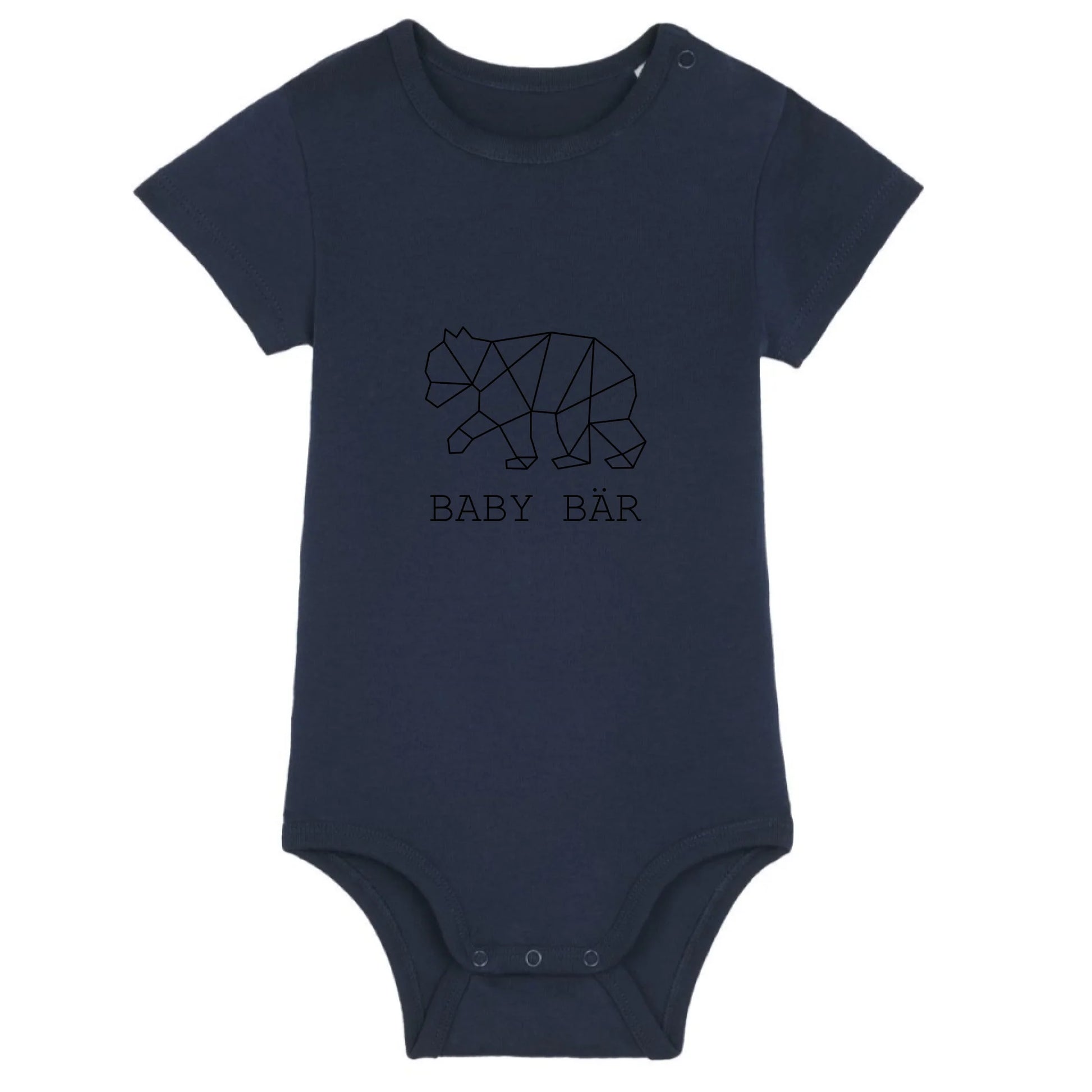 Baby Bär - Bio Baby Body *personalisierbar (ohne Namen)* Baby Body ST ST French-Navy
