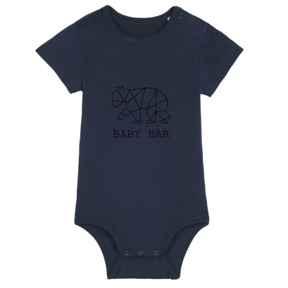 Baby Bär - Bio Baby Body *personalisierbar (ohne Namen)* Baby Body ST ST French-Navy