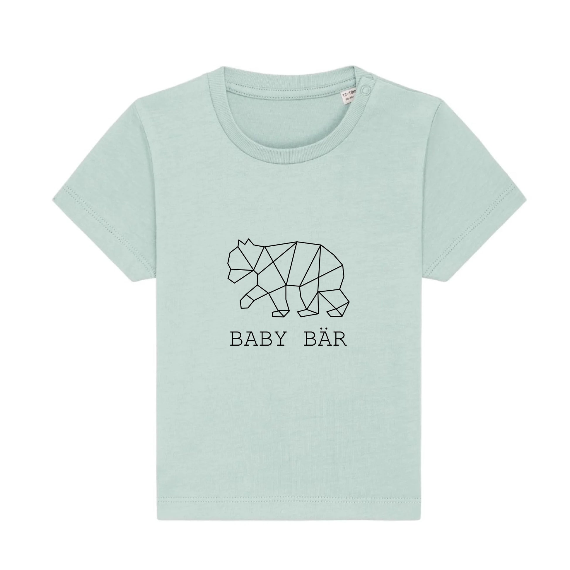 Baby Bär - Bio Baby Shirt *personalisierbar (ohne Namen)* Baby Creator T-Shirt ST ST NEU Caribbean-Blue