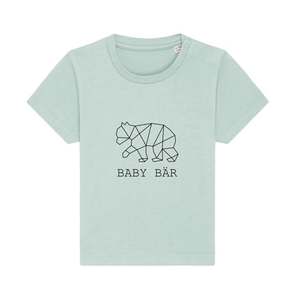Baby Bär - Bio Baby Shirt *personalisierbar (ohne Namen)* Baby Creator T-Shirt ST ST NEU Caribbean-Blue