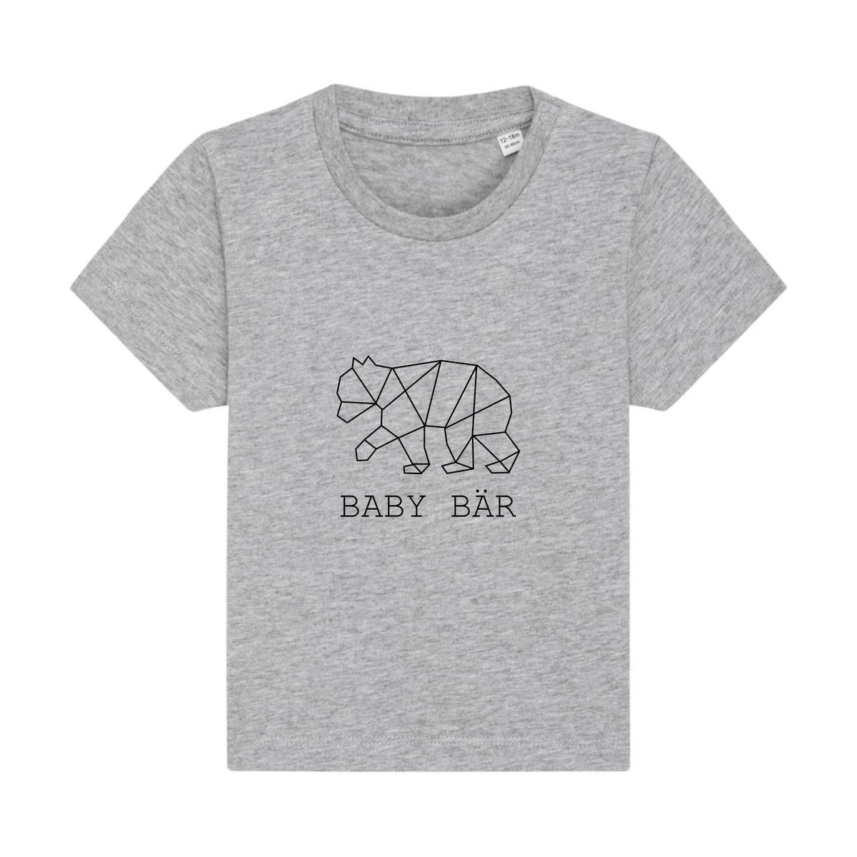 Baby Bär - Bio Baby Shirt *personalisierbar (ohne Namen)* Baby Creator T-Shirt ST ST NEU Heather-Grey