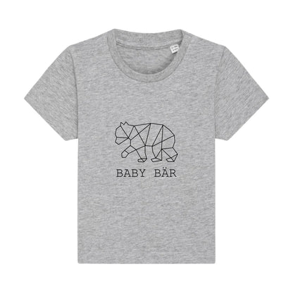 Baby Bär - Bio Baby Shirt *personalisierbar (ohne Namen)* Baby Creator T-Shirt ST ST NEU Heather-Grey