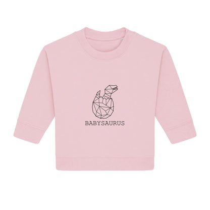 Babysaurus - Bio Baby Sweathirt *personalisierbar (ohne Namen)*