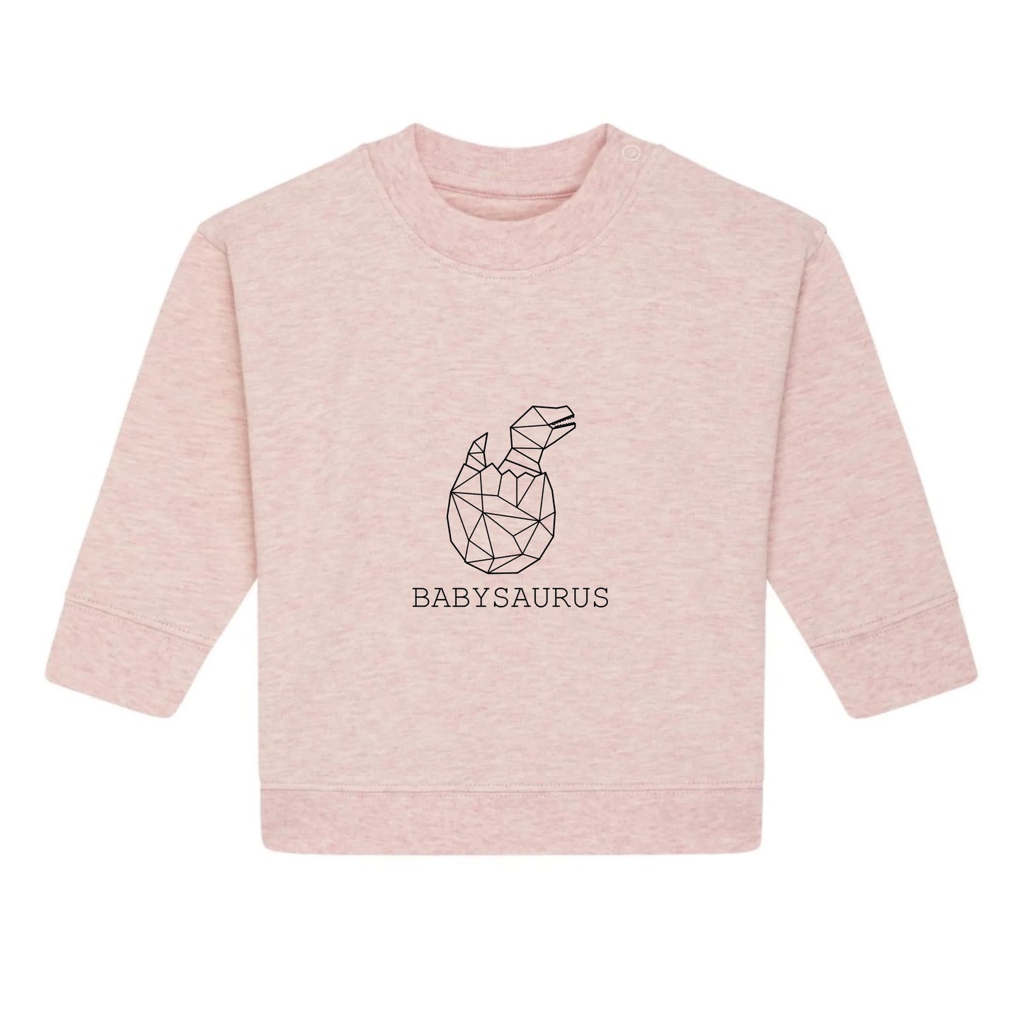 Babysaurus - Bio Baby Sweathirt *personalisierbar (ohne Namen)*