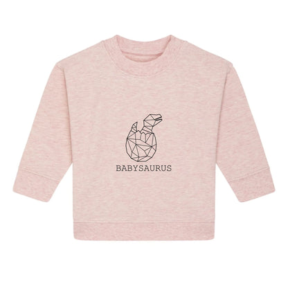 Babysaurus - Bio Baby Sweathirt *personalisierbar (ohne Namen)*