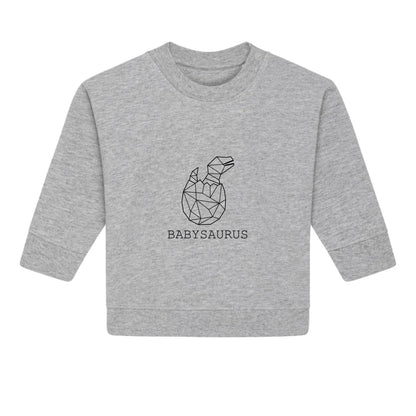 Babysaurus - Bio Baby Sweathirt *personalisierbar (ohne Namen)*