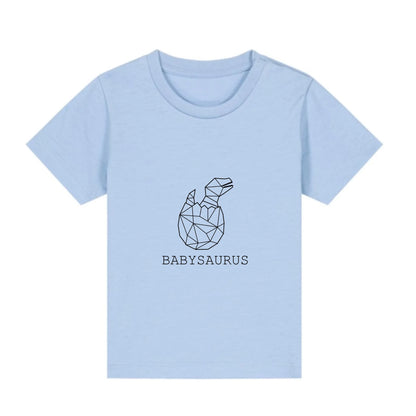 Babysaurus - Bio Baby Shirt *personalisierbar (ohne Namen)* Baby Creator T-Shirt ST ST NEU Blue-Soul