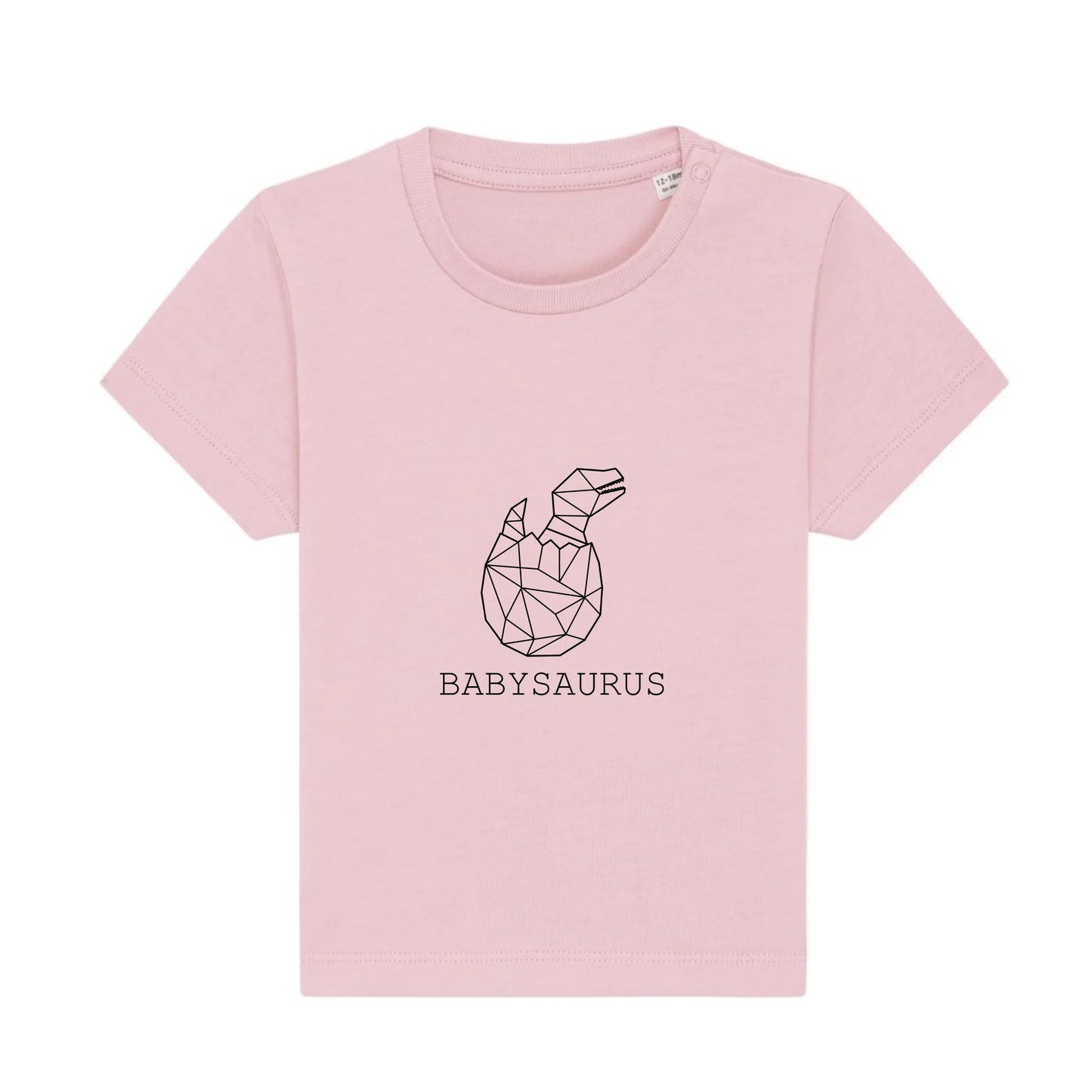 Babysaurus - Bio Baby Shirt *personalisierbar (ohne Namen)* Baby Creator T-Shirt ST ST NEU Cotton-Pink
