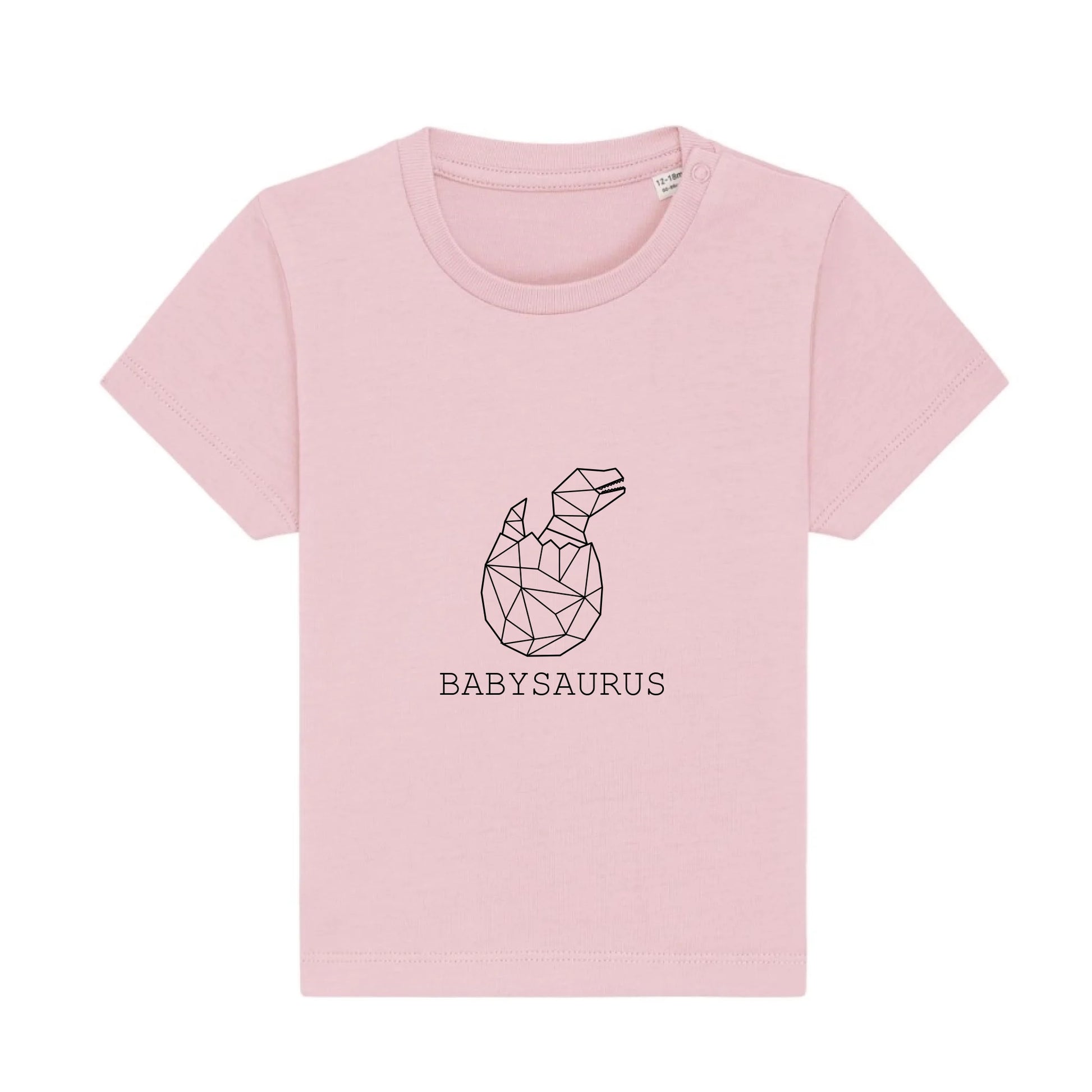 Babysaurus - Bio Baby Shirt *personalisierbar (ohne Namen)* Baby Creator T-Shirt ST ST NEU Cotton-Pink
