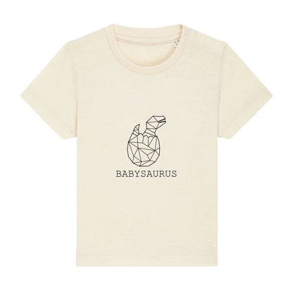 Babysaurus - Bio Baby Shirt *personalisierbar (ohne Namen)* Baby Creator T-Shirt ST ST NEU Natural-Raw