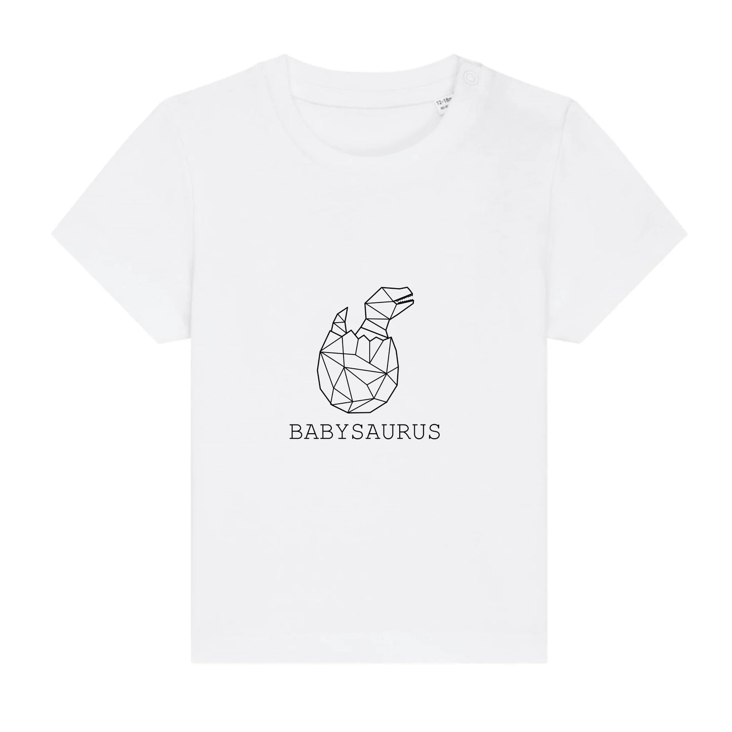 Babysaurus - Bio Baby Shirt *personalisierbar (ohne Namen)* Baby Creator T-Shirt ST ST NEU White