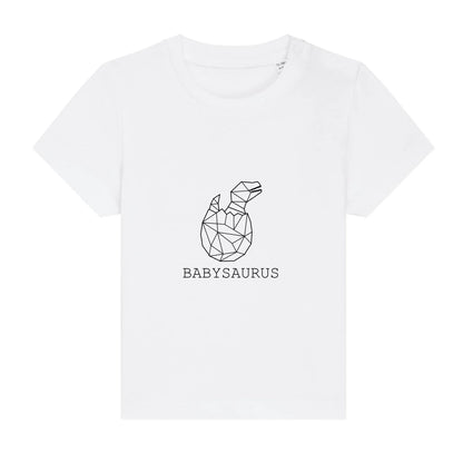 Babysaurus - Bio Baby Shirt *personalisierbar (ohne Namen)* Baby Creator T-Shirt ST ST NEU White