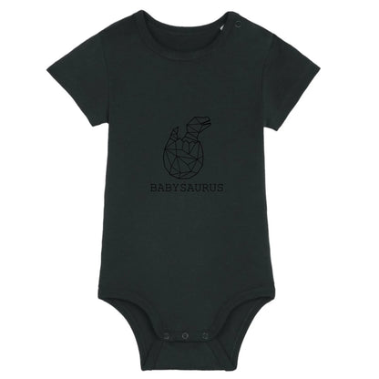 Babysaurus - Bio Baby Body *personalisierbar (ohne Namen)* Baby Body ST ST Black