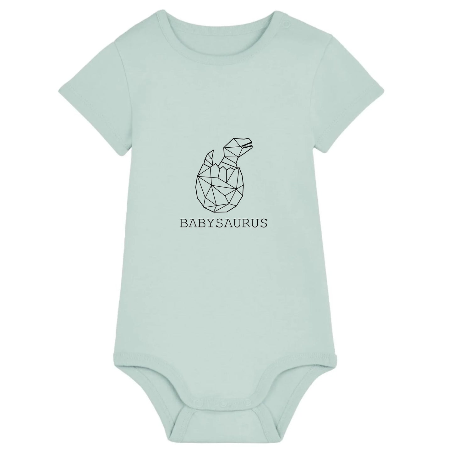 Babysaurus - Bio Baby Body *personalisierbar (ohne Namen)* Baby Body ST ST Caribbean-Blue