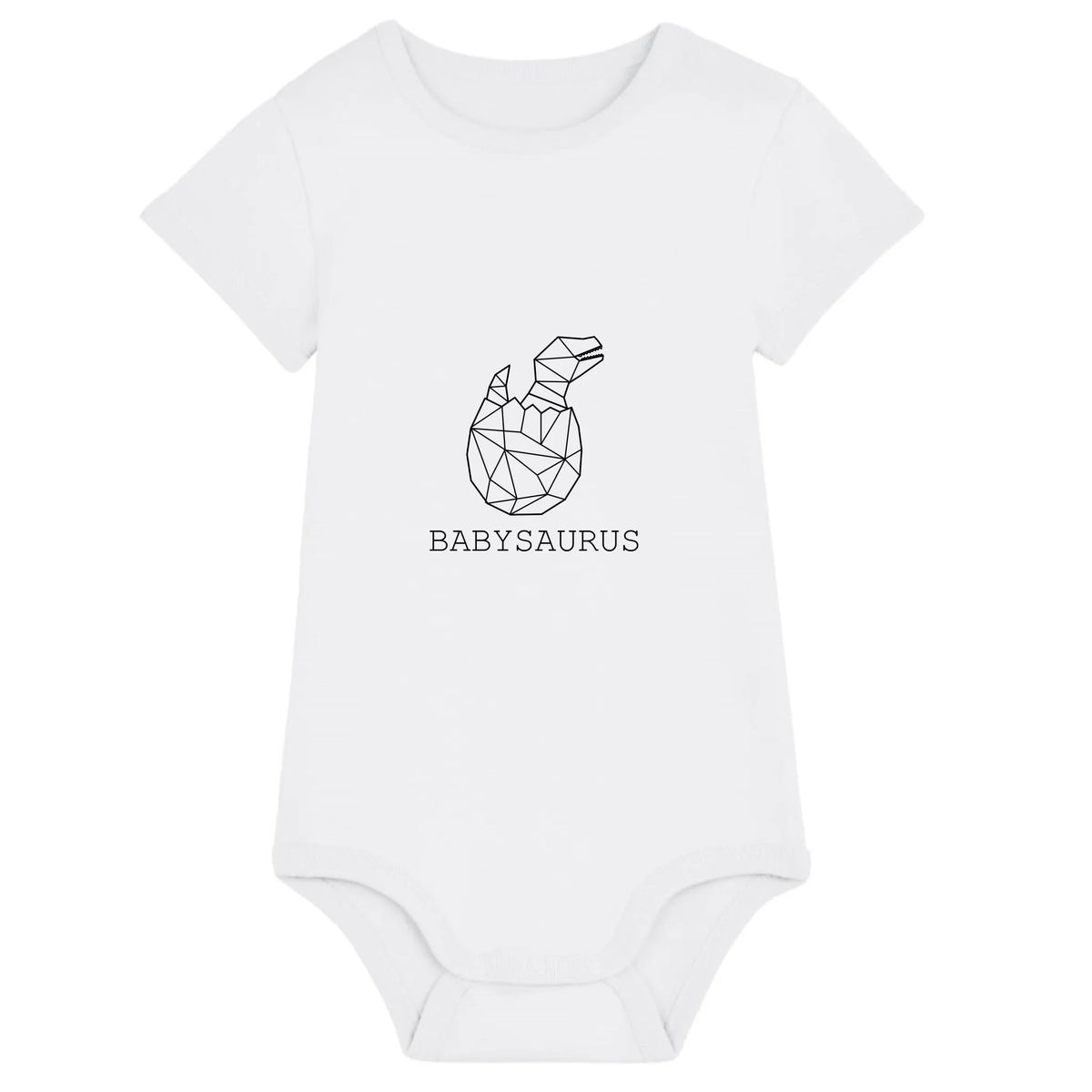 Babysaurus - Bio Baby Body *personalisierbar (ohne Namen)* Baby Body ST ST White