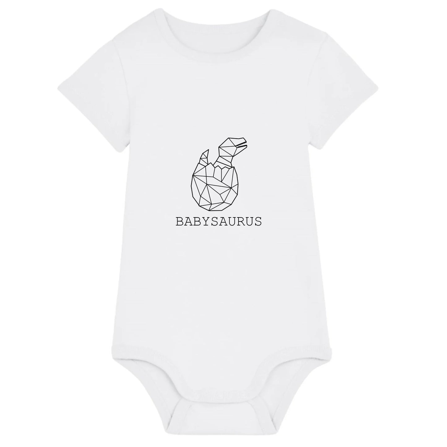 Babysaurus - Bio Baby Body *personalisierbar (ohne Namen)* Baby Body ST ST White