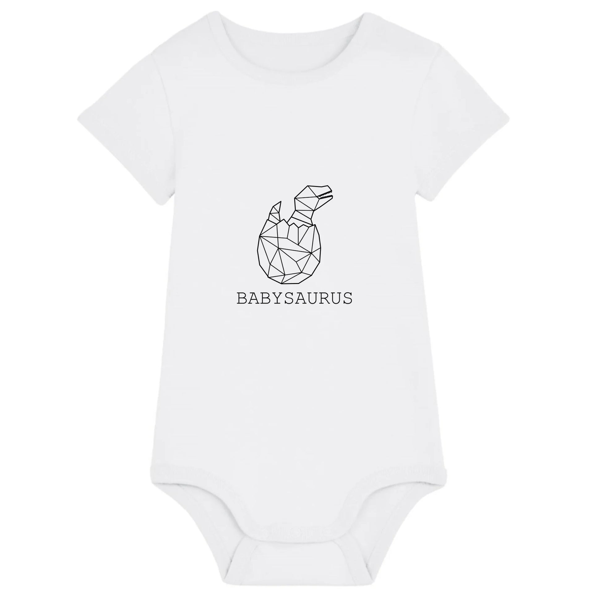 Babysaurus - Bio Baby Body *personalisierbar (ohne Namen)* Baby Body ST ST White