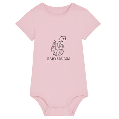 Babysaurus - Bio Baby Body *personalisierbar (ohne Namen)* Baby Body ST ST Cotton-Pink