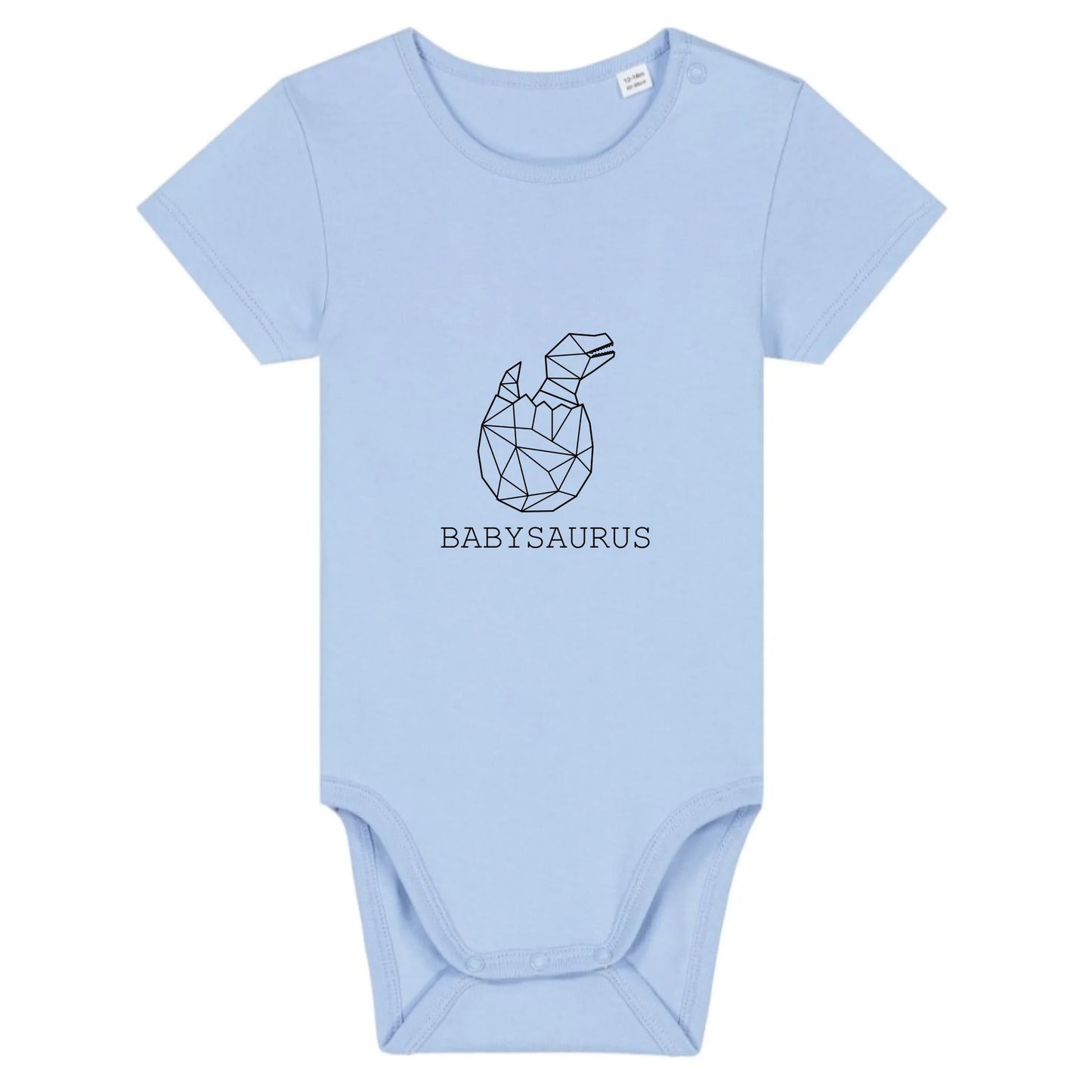 Babysaurus - Bio Baby Body *personalisierbar (ohne Namen)* Baby Body ST ST Blue-Soul