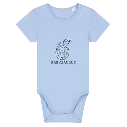 Babysaurus - Bio Baby Body *personalisierbar (ohne Namen)* Baby Body ST ST Blue-Soul