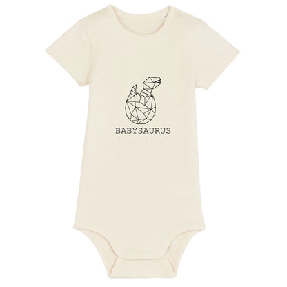 Babysaurus - Bio Baby Body *personalisierbar (ohne Namen)* Baby Body ST ST Natural-Raw