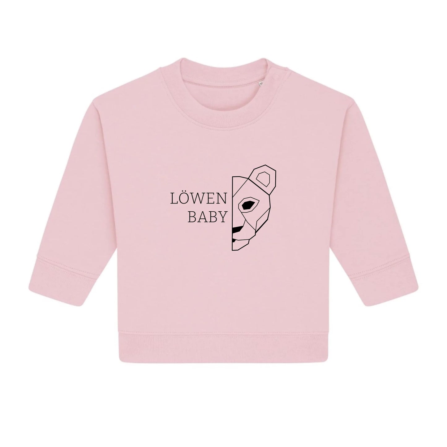 Löwen Baby - Bio Baby Sweatshirt *personalisierbar (ohne Namen)*