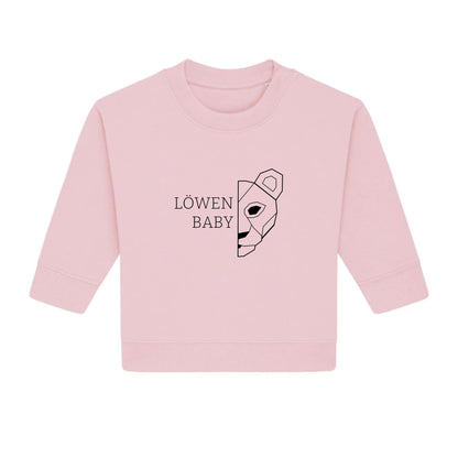 Löwen Baby - Bio Baby Sweatshirt *personalisierbar (ohne Namen)*