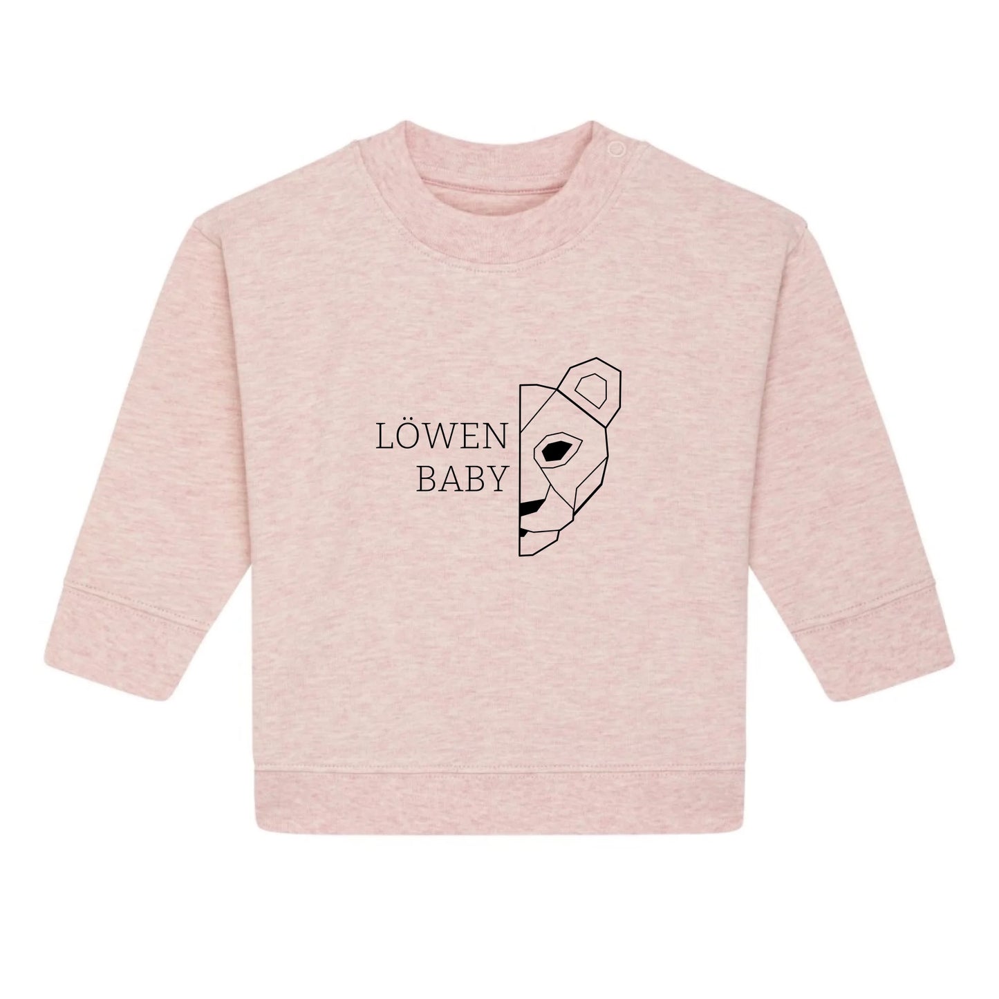 Löwen Baby - Bio Baby Sweatshirt *personalisierbar (ohne Namen)*