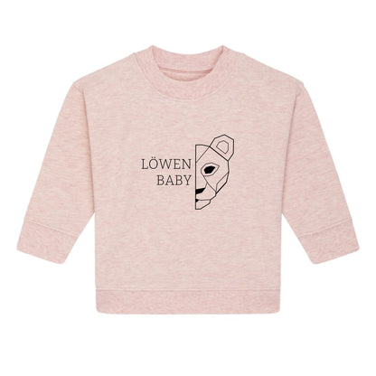 Löwen Baby - Bio Baby Sweatshirt *personalisierbar (ohne Namen)*