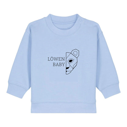 Löwen Baby - Bio Baby Sweatshirt *personalisierbar (ohne Namen)*