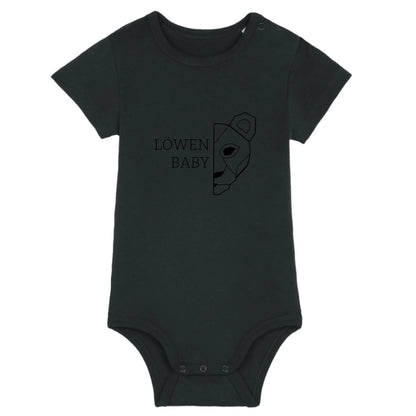 Löwen Baby - Bio Baby Body *personalisierbar (ohne Namen)* Baby Body ST ST Black