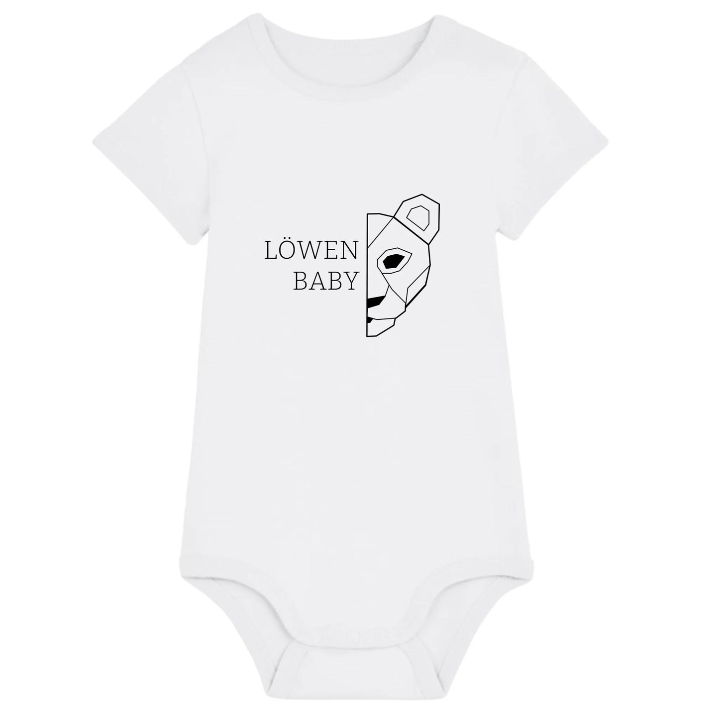 Löwen Baby - Bio Baby Body *personalisierbar (ohne Namen)* Baby Body ST ST White