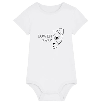 Löwen Baby - Bio Baby Body *personalisierbar (ohne Namen)* Baby Body ST ST White