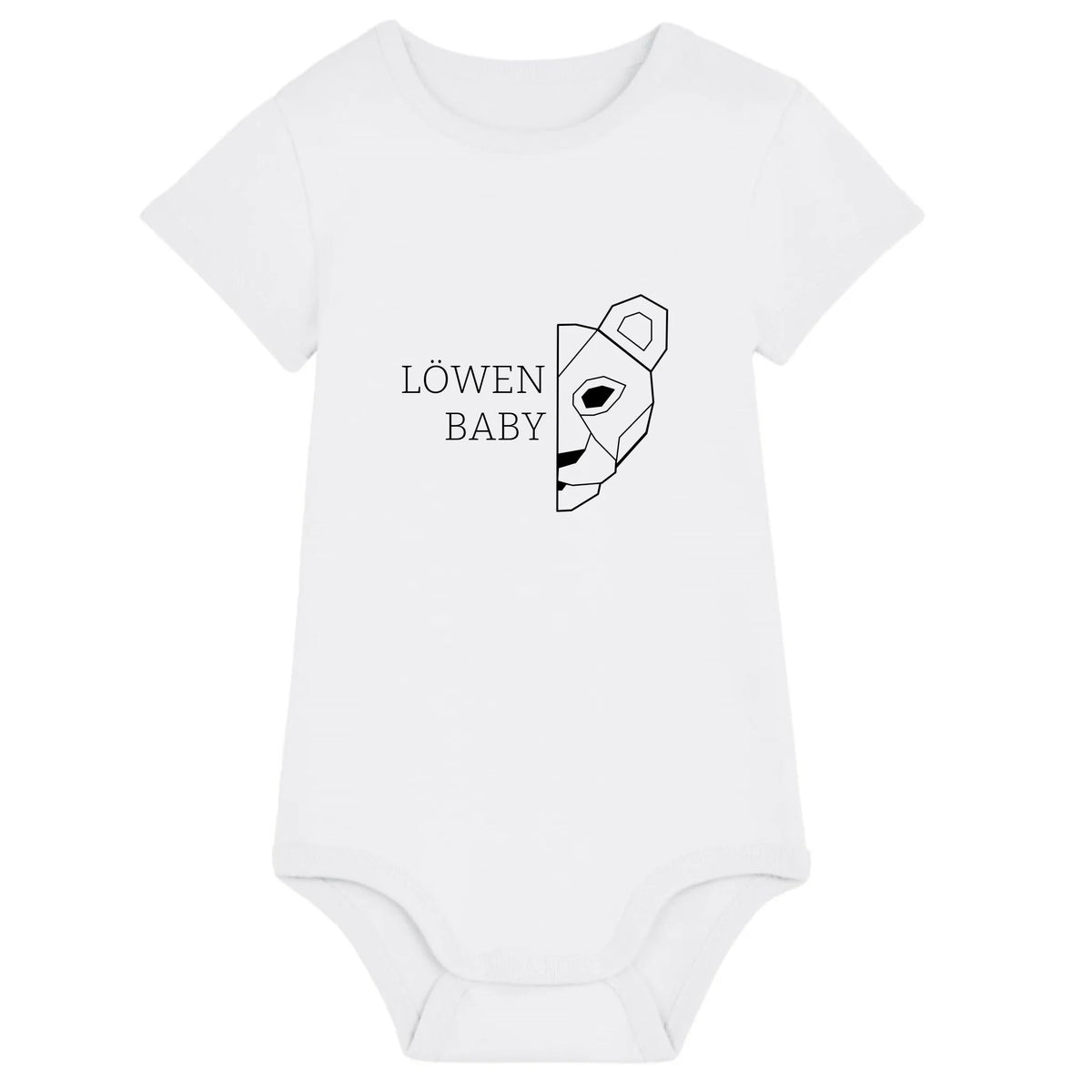Löwen Baby - Bio Baby Body *personalisierbar (ohne Namen)* Baby Body ST ST White