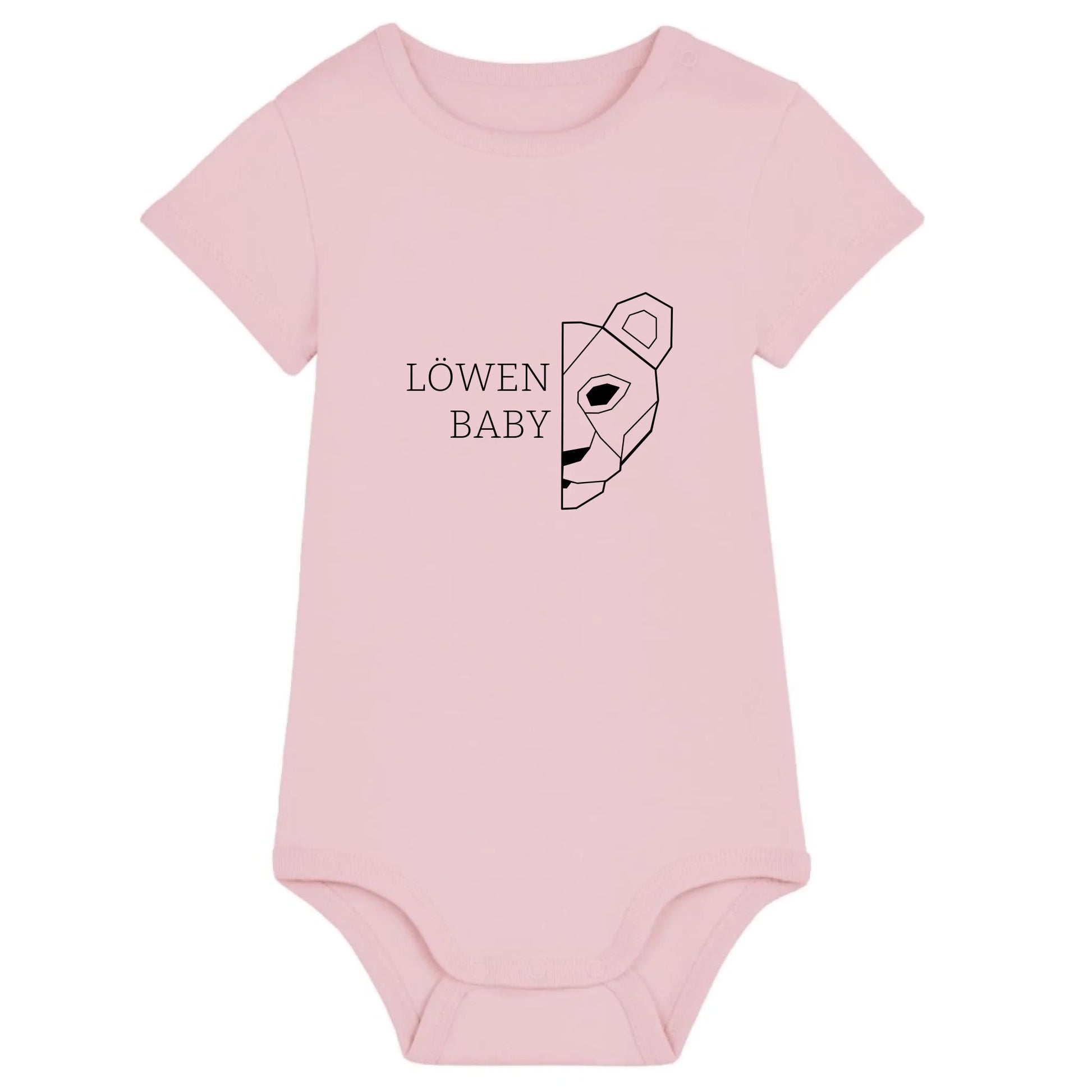 Löwen Baby - Bio Baby Body *personalisierbar (ohne Namen)* Baby Body ST ST Cotton-Pink
