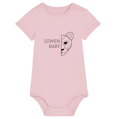 Löwen Baby - Bio Baby Body *personalisierbar (ohne Namen)* Baby Body ST ST Cotton-Pink