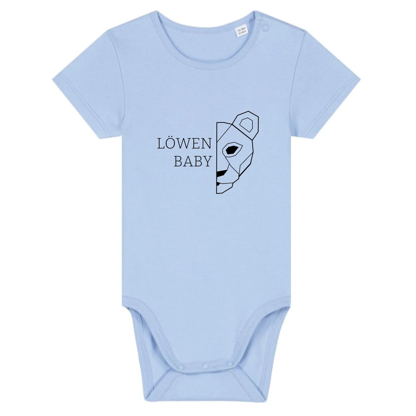 Löwen Baby - Bio Baby Body *personalisierbar (ohne Namen)* Baby Body ST ST Blue-Soul