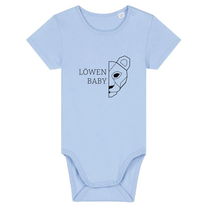 Löwen Baby - Bio Baby Body *personalisierbar (ohne Namen)* Baby Body ST ST Blue-Soul